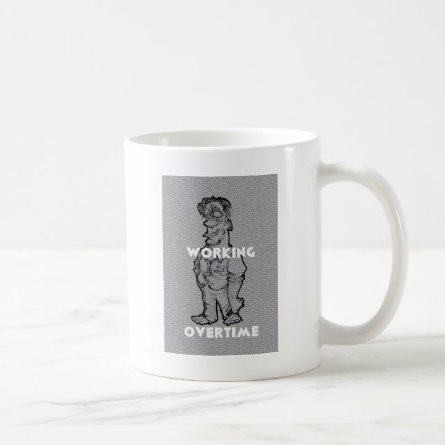 Taza De Café Horas extra de trabajo (Derecha)