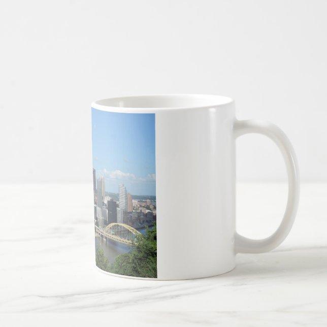 Taza De Café Horizonte céntrico de Pittsburgh de la antena (Derecha)