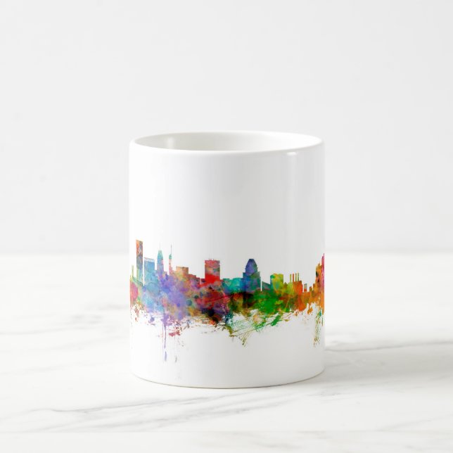 Taza De Café Horizonte de Baltimore Maryland (Centro)