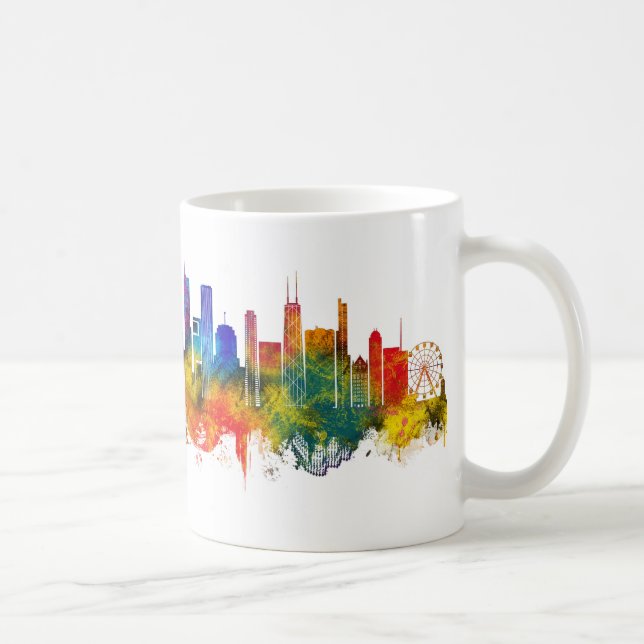 Taza De Café Horizonte de Chicago Illinois (Derecha)