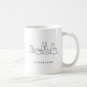 Taza De Café Horizonte de Cleveland Ohio