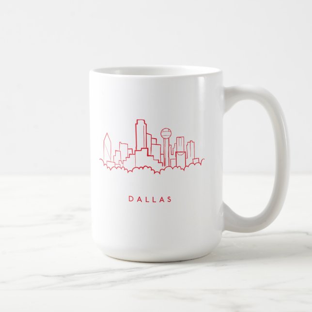 Taza De Café Horizonte de Dallas Tejas (Derecha)