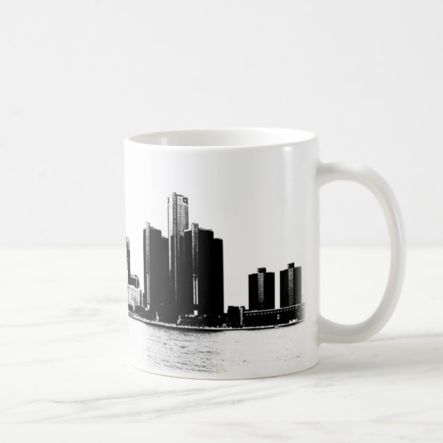 Taza De Café Horizonte de Detroit (Derecha)