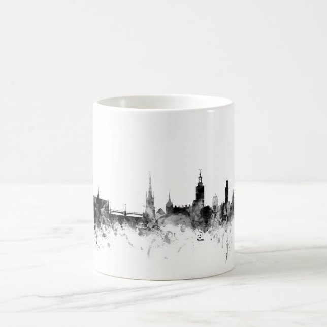 Taza De Café Horizonte de Estocolmo Suecia (Centro)