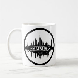 Taza De Café Horizonte de Hamburgo, Alemania – Ciudad Paisaje C