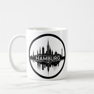 Taza De Café Horizonte de Hamburgo, Alemania – Ciudad Paisaje C