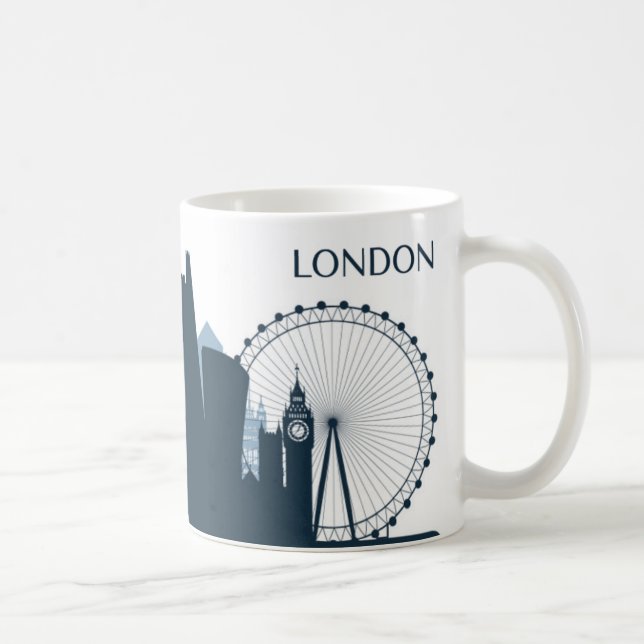 Taza De Café Horizonte de la ciudad de Londres (Derecha)