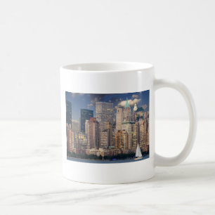 Taza De Café Horizonte de la Ciudad de Nueva York