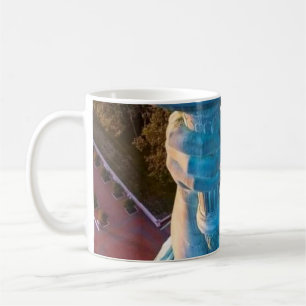 Taza De Café Horizonte de la ciudad de Nueva York, antorcha de