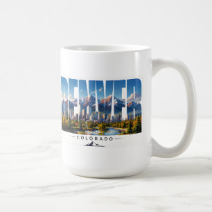Taza De Café Horizonte de las Montañas Rocosas de Denver Colora