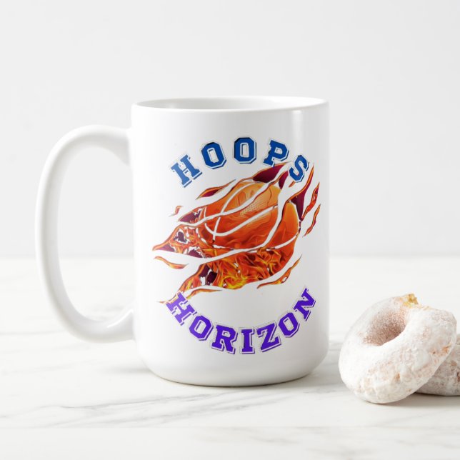 Taza De Café Horizonte de los aros (Con donut)
