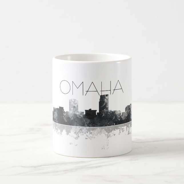 TAZA DE CAFÉ HORIZONTE DE OMAHA NEBRASKA (Centro)
