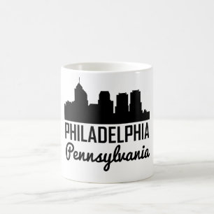 Taza De Café Horizonte de Philadelphia Pennsylvania