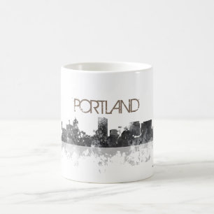 TAZA DE CAFÉ HORIZONTE DE PORTLAND OREGON