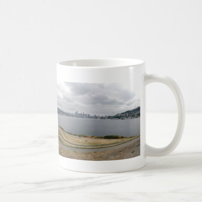 Taza De Café Horizonte de Seattle del parque de la fábrica de (Derecha)