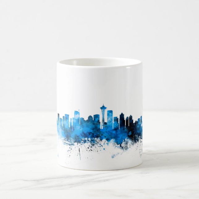 Taza De Café Horizonte de Seattle Washington (Centro)
