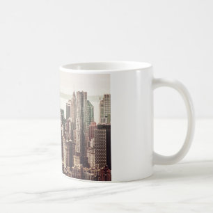 Taza De Café Horizonte del Lower Manhattan - visión desde el