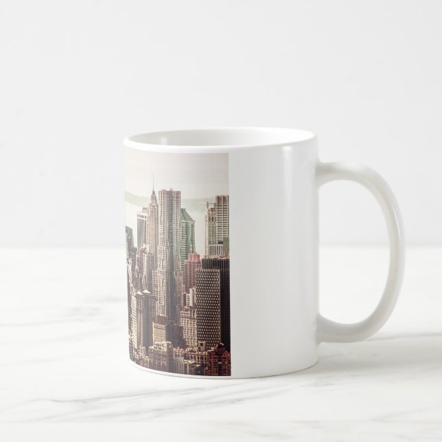 Taza De Café Horizonte del Lower Manhattan - visión desde el (Derecha)