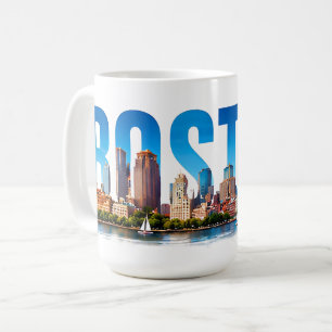 Taza De Café Horizonte Histórico de Boston Massachusetts Viajes