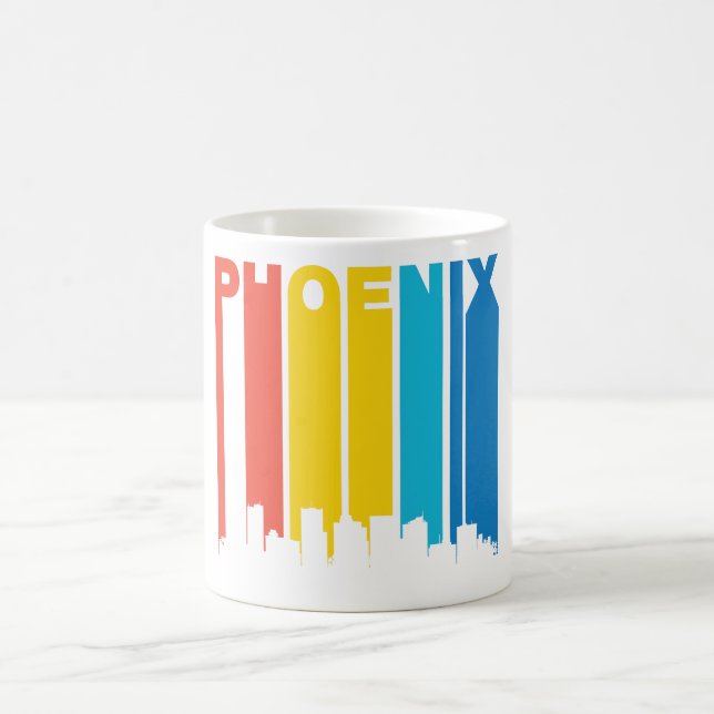 Taza De Café Horizonte retro de Phoenix (Centro)