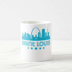 Taza De Café Horizonte retro del Saint Louis