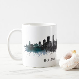 Taza De Café Horizonte urbano de la ciudad de Boston, Ma
