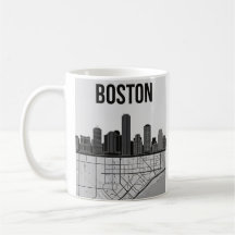 Horizonte urbano de la ciudad de Boston Massachuse