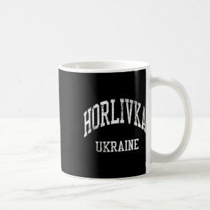 Taza De Café Horlivka Ucrania Retro Años 70 Estilo Deportes Uni