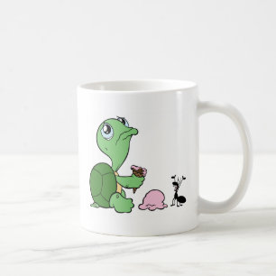 Taza De Café Hormiga feliz de la tortuga triste