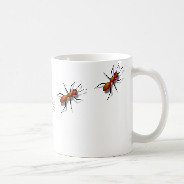 Taza De Café Hormigas Rojas Trepando Sobre Ti (Derecha)