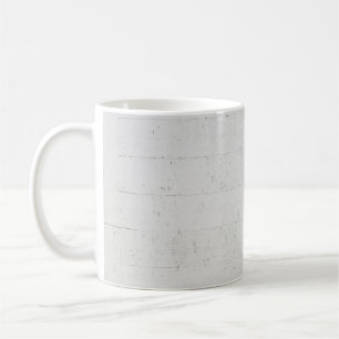 Taza De Café Hormigón de hormigón pintado de blanco