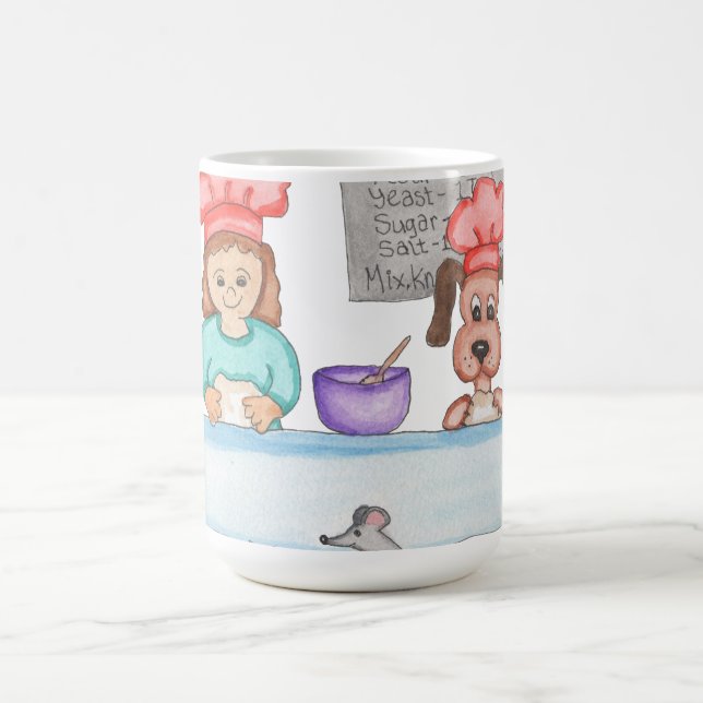 Taza De Café Horneando Pan (Centro)