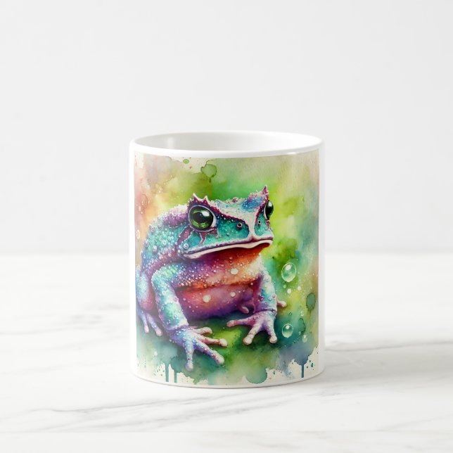 Taza De Café Horned Frog 120924AREF142 - Watercolor (Centro)