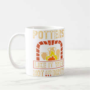 Taza De Café Horno de cerámica Wo divertido artista de cerámica