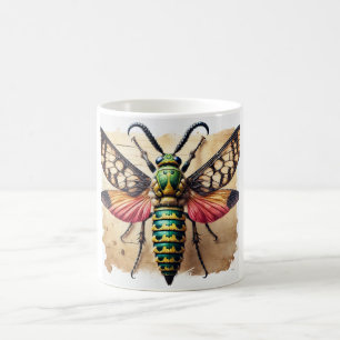 Taza De Café Horntail in Nature 020924IREF215 - Watercolor