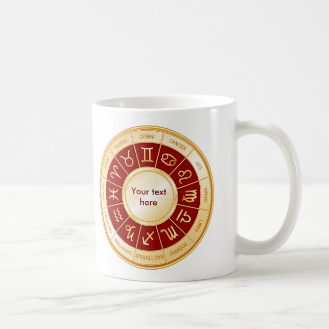 Taza De Café Horoscope Mandala (Derecha)