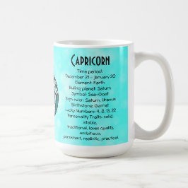 Taza De Café Horoscope Rótulo Capricorn Cumpleaños
