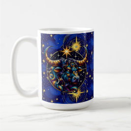 Taza De Café Horoscopio Rótulo Taurus Zodiac Astrología