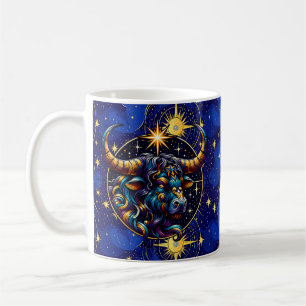 Taza De Café Horoscopio Rótulo Taurus Zodiac Astrología