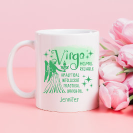 Taza De Café Horóscopo de trazas personalizadas Virgo Zodiac