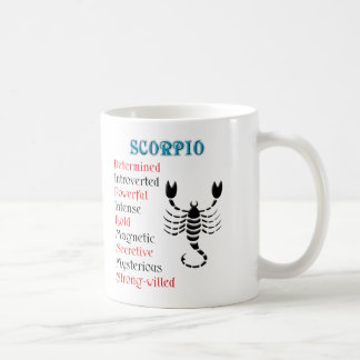 Taza De Café Horóscopo Escorpio Rótulo Zodiaco