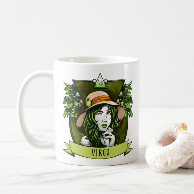 Taza De Café Horóscopo - VIRGO (Con donut)