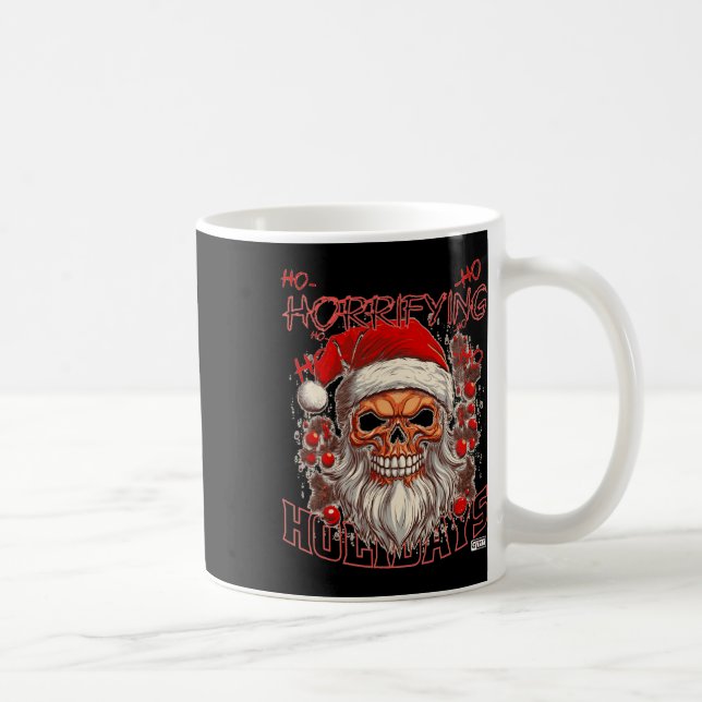 Taza De Café Horrifying Holidays Xmas Pajamas Christmas  (Derecha)