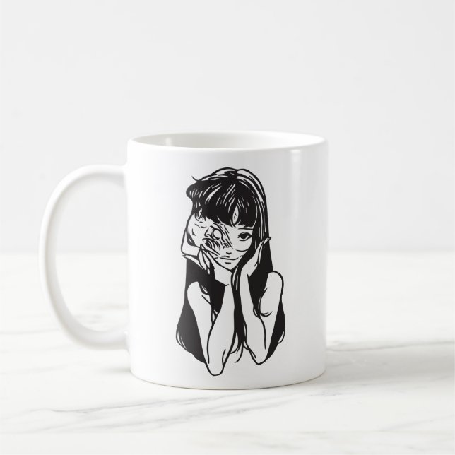 Taza De Café Horror anime girl  (Izquierda)