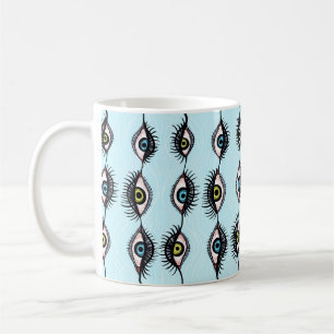 Taza De Café Horror gótico espeluznante ojos brujos