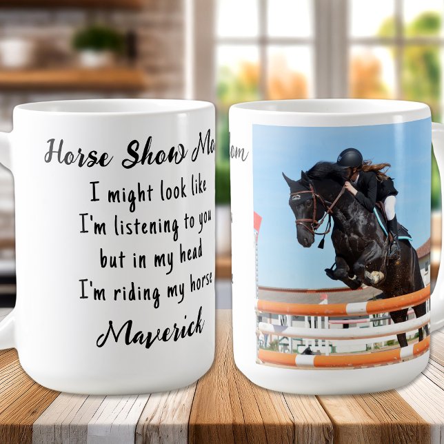 Taza De Café Horse Lover Regalo Ecuestre Funny Personalizado 1  (Subido por el creador)