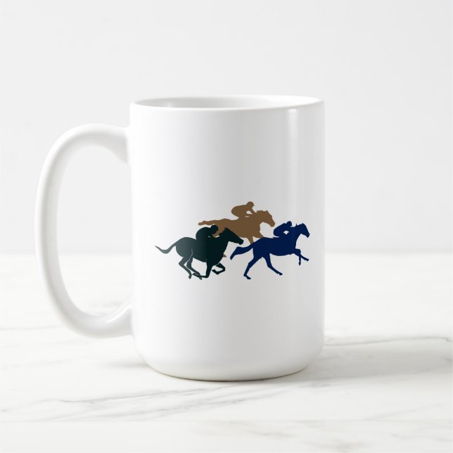 Taza De Café Horse Racing Mug (Izquierda)