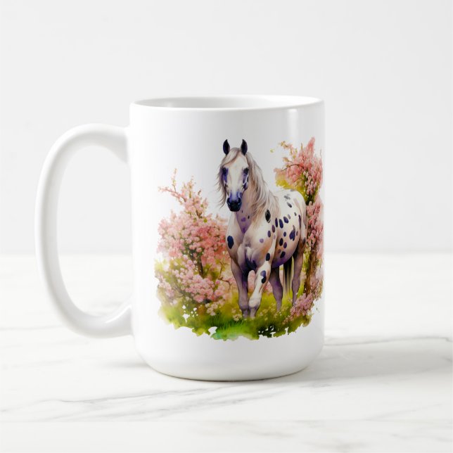 Taza De Café Horse Series 15 oz Classic Mug (Izquierda)