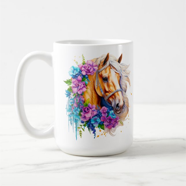 Taza De Café Horse Series 15 oz Classic Mug (Izquierda)