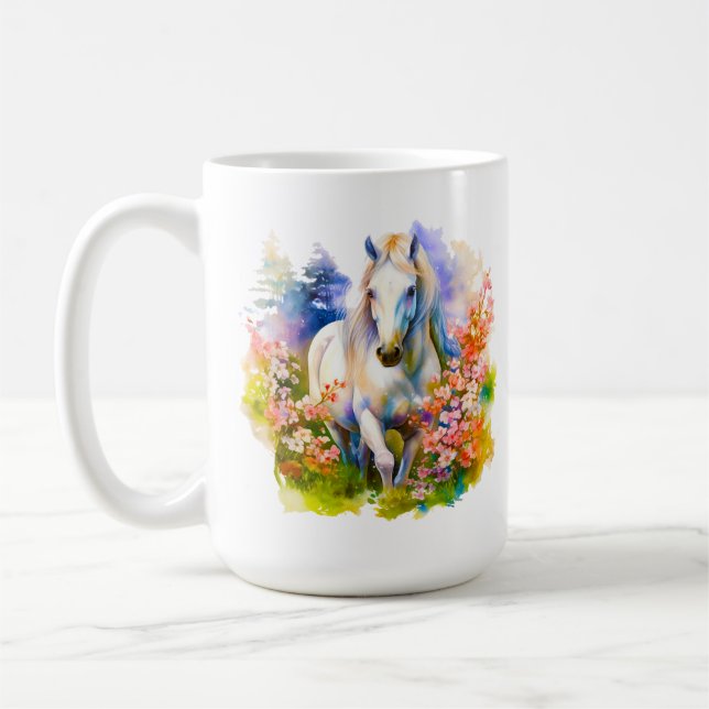 Taza De Café Horse Series 15 oz Classic Mug (Izquierda)
